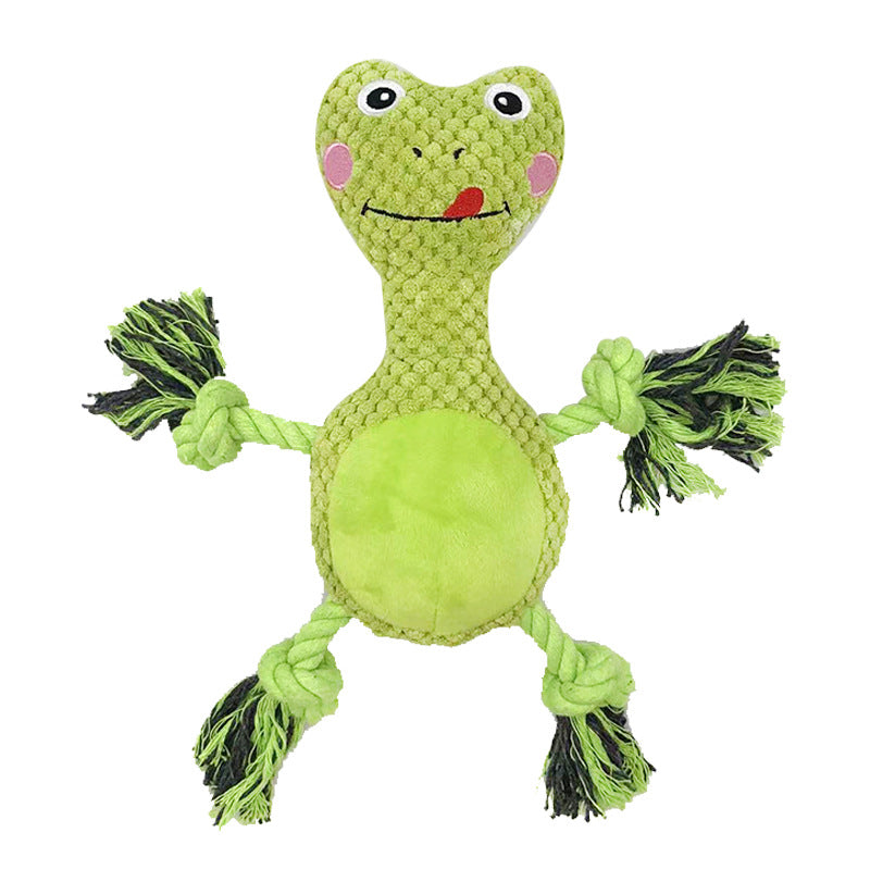 Animal Plush Dog Chew Toy Rope Soft Interactive Plush Toy 7