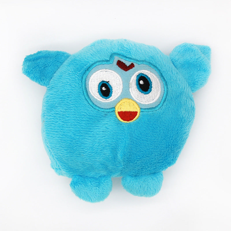Plush Owl Dog Toy Soft Squeaky Interactive Toy 6