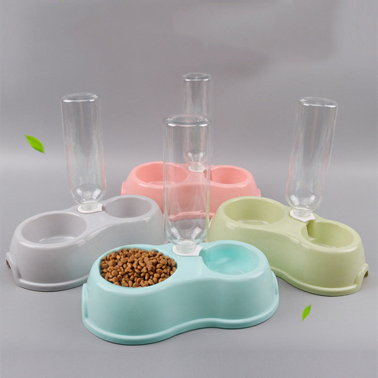 Plastic Dog Water Bottle and Bowl Set 500ml Capacity