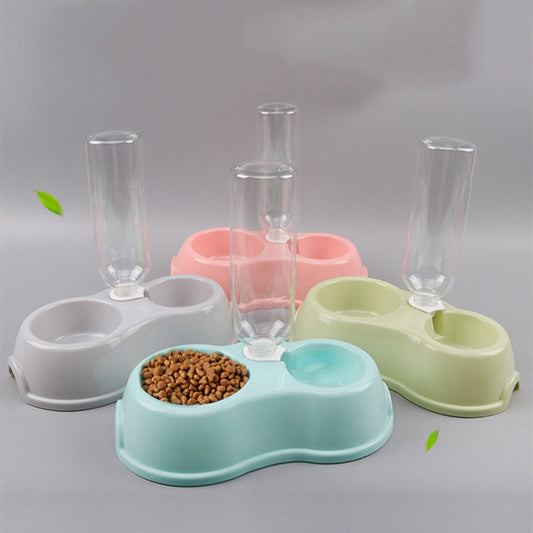 Plastic Dog Water Bottle and Bowl Set 500ml Capacity
