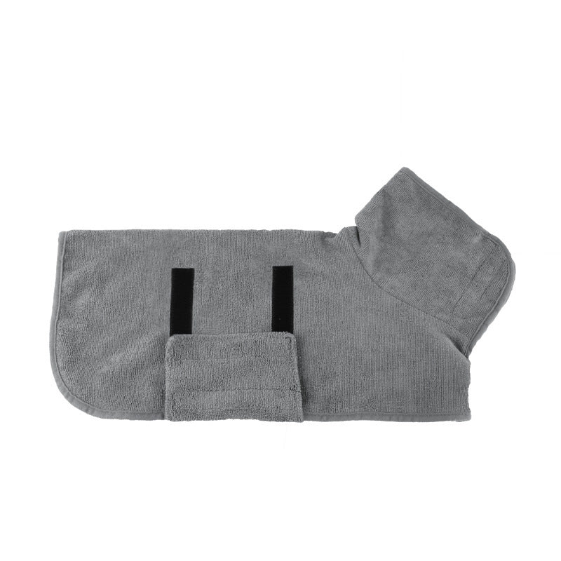 Water Absorbing Dog Bathrobe Quick Drying Microfiber Fabric 6