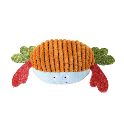 Crab Plush Dog Toy Soft PP Cotton 10x20cm 3