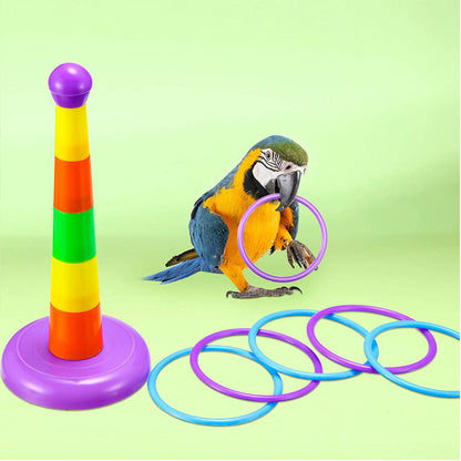 Plastic Parrot Toy Trolley Skateboard Set 6 Pack 5
