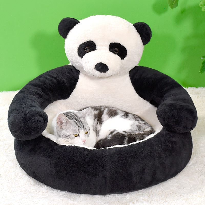 Removable Washable Cloth Dog Bed Warm Plush Kennel 9