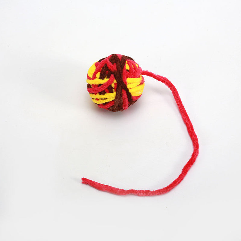 Wool Cat Toy Ball Plush Self-Relieving for Indoor Cats 6cm 14