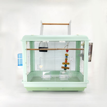 Plastic Parrot Nest Breeding Cage with Accessories 67.5x40x62cm