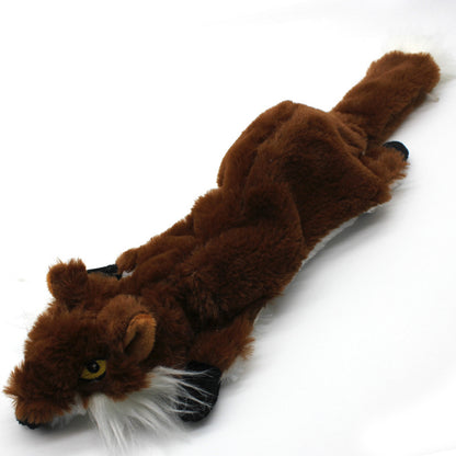 Fox Wolf Squirrel Plush Dog Toy Squeaky Soft Stuffed 5