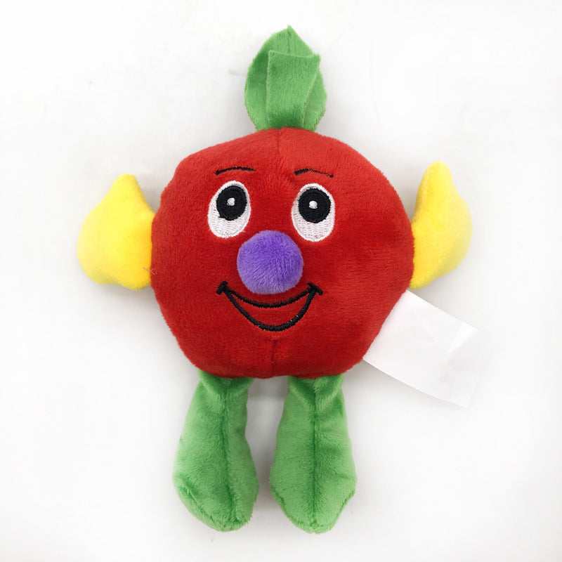 Plush Fruit Dog Toy Soft Squeaky Plush Material 5