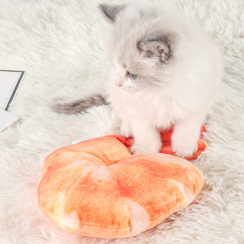 Shrimp Plush Dog Chew Toy Soft PP Cotton Material 2