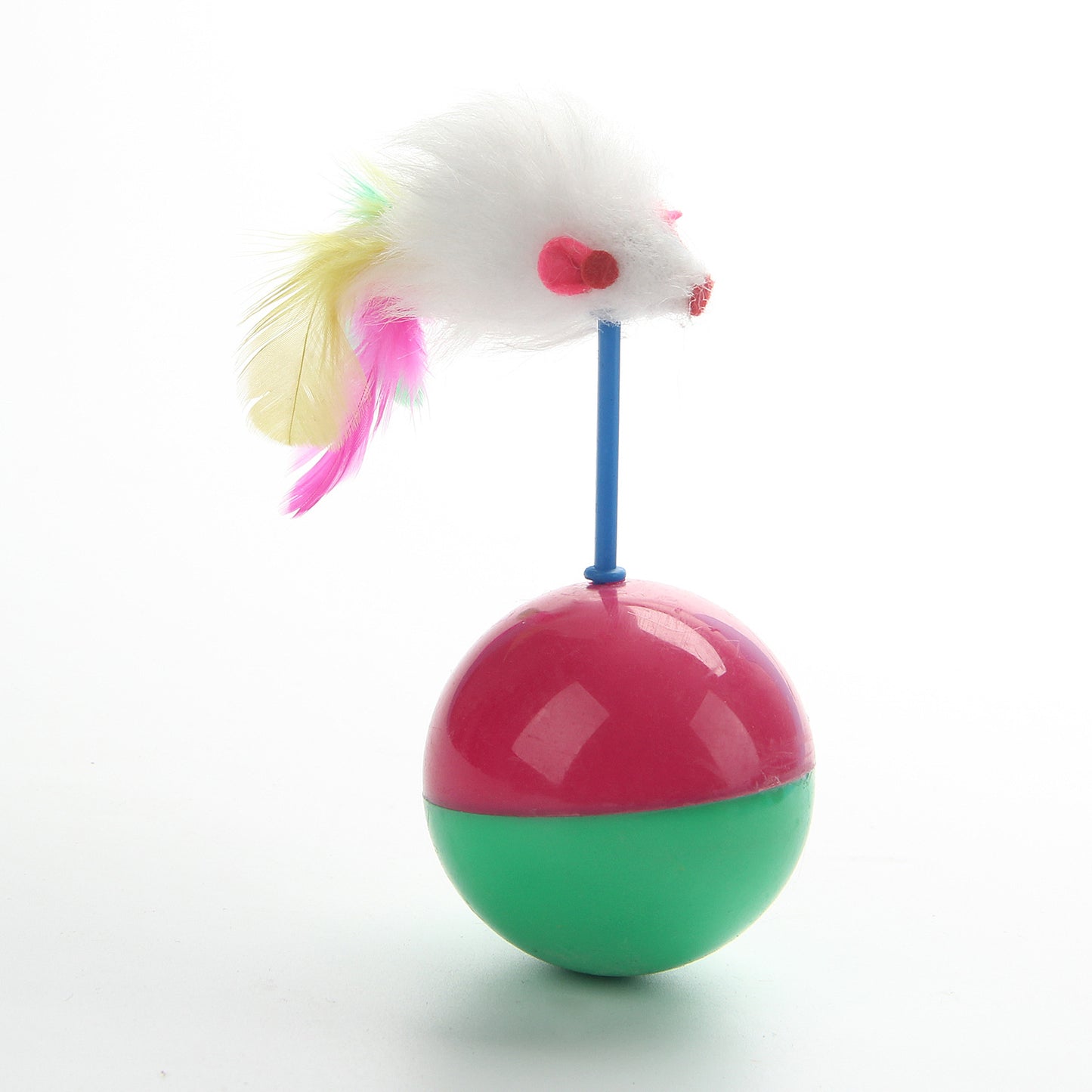 Plush Cat Toy Tumbler Mouse Teasing Ball 12x5cm 6