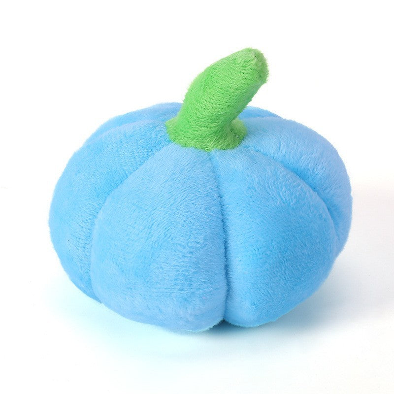 Soft Plush Pumpkin Dog Toy Small Size Squeaky 5