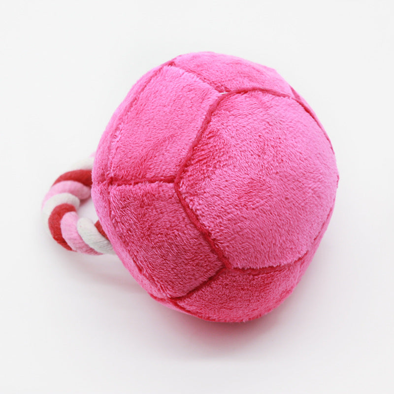 Imitation Diamond Plush Dog Toy with Cotton Rope 12x8cm 5