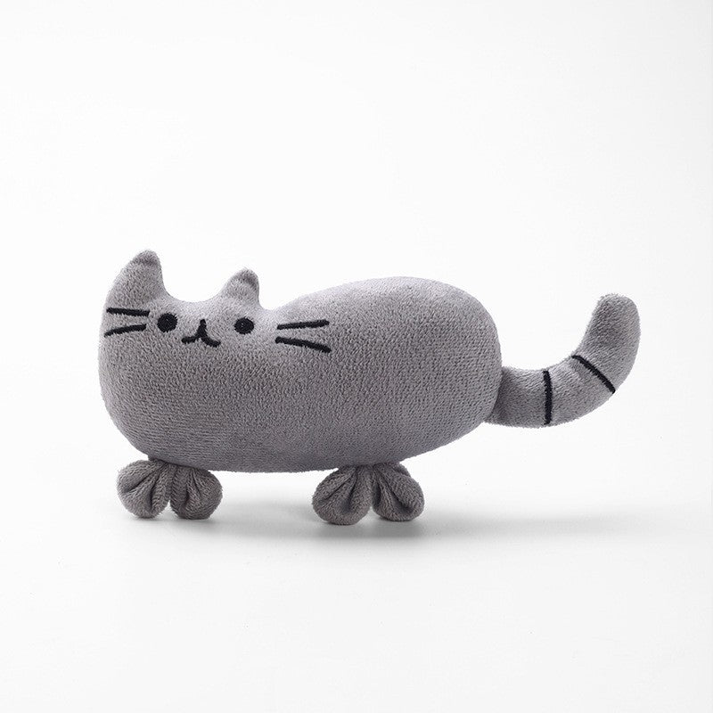Plush Catnip Toy Cute Cat Shape Soft Interactive Cat Toy 4