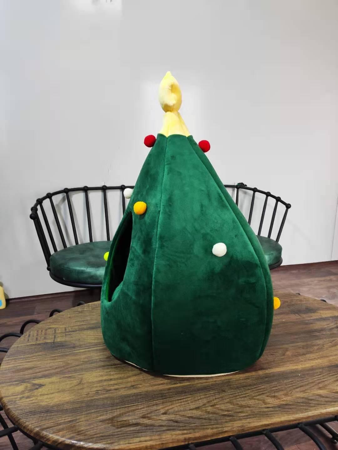 Cloth Dog Bed Christmas Tree Shape Soft Cozy Small Medium Large 3