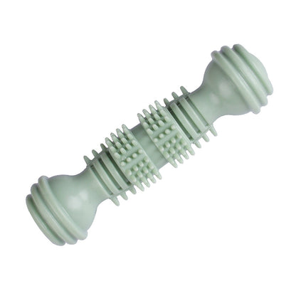 Dumbbell Dog Chew Toy Durable TPR Material 74g Weight 4