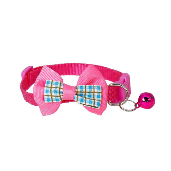 Polyester Dog Collar with Bow Adjustable 19 to 32 cm 10