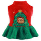 Christmas Tree Dog Costume Skirt Polyester Holiday Outfit 5