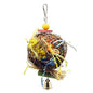 Rattan Parrot Chew Toy Hanging Pull Wire Grass Ball 10x20cm