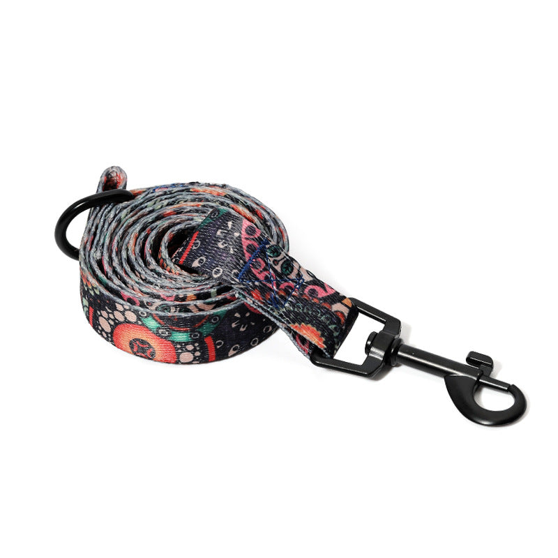 Polyester Dog Traction Rope Leash 1.5m Length 6