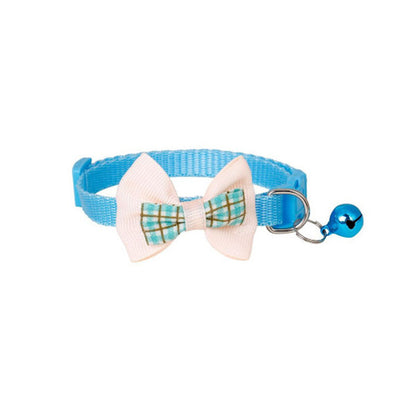 Polyester Dog Collar with Bow Adjustable 19 to 32 cm 3