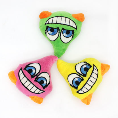 Water Drop Plush Dog Toy Soft Squeaky Interactive 3