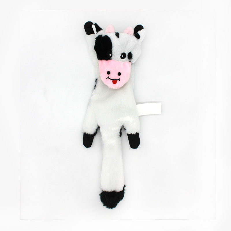Cow Plush Dog Toy Soft Squeaky Large and Medium Sizes 4