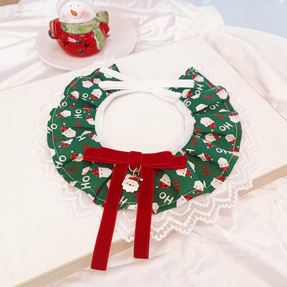 Cotton Dog Bandana Christmas Scarf for Festive Holiday Dress Up 6