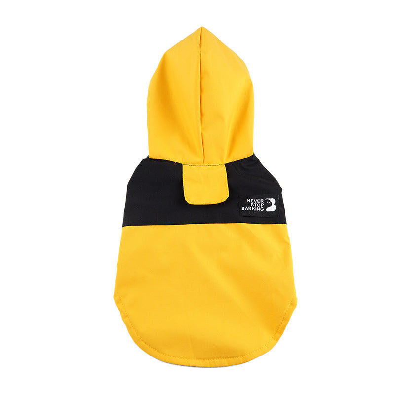 Rainproof Dog Raincoat Adjustable Patchwork Polyester 3