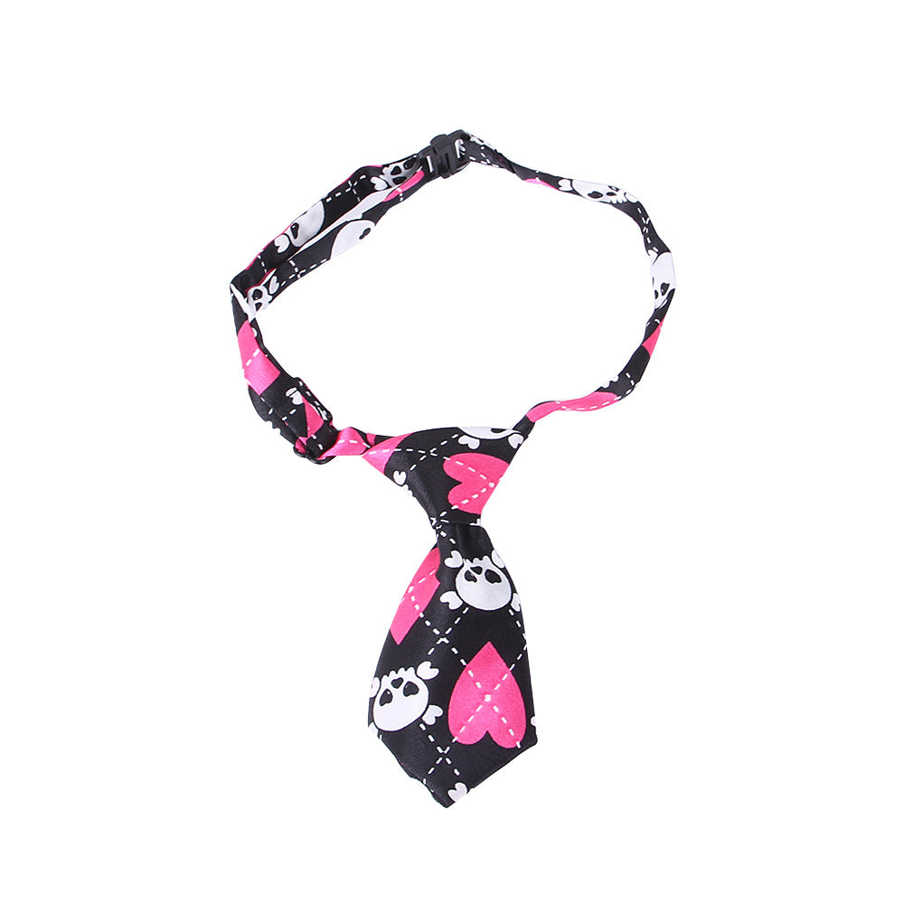 Halloween Dog Costume Set Cute Pumpkin Bow Tie with Witch Hat 3
