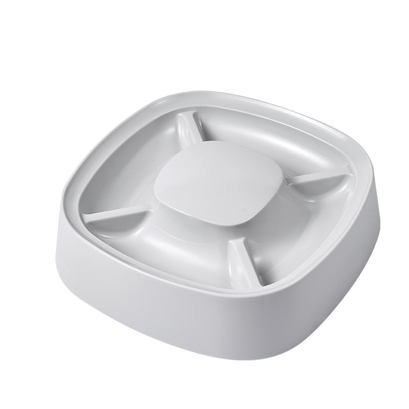 Small Compartment Dog Food Bowl Plastic 27x27x7.7cm 2