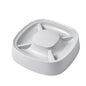 Small Compartment Dog Food Bowl Plastic 27x27x7.7cm 2