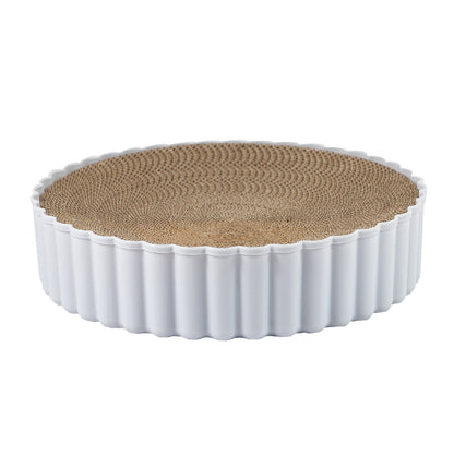 Corrugated Paper Cat Scratch Board Round PP Material S L Sizes 7