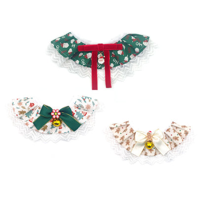 Cotton Dog Bandana Christmas Scarf for Festive Holiday Dress Up 5