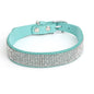 Sparkling Rhinestone Nylon Dog Collar Adjustable Sizes 7