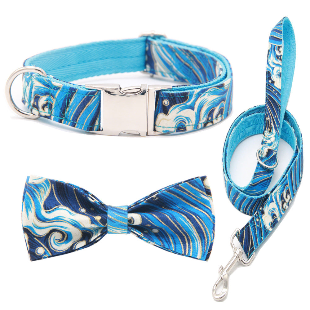 Polyester Dog Collar Adjustable Lettering Design XS to L 5