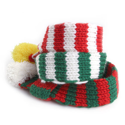 Knitted Dog Scarf Christmas Style for Pets Small Medium Large 3