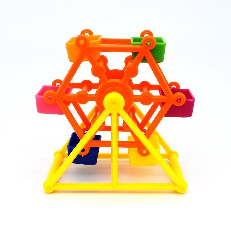 Plastic Parrot Foraging Toy Windmill Training Food Toy