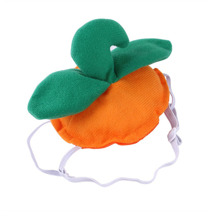Dog Halloween Pumpkin Hat Cloth Costume Accessory 3