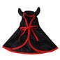 Cloth Cat Cloak Halloween Cat Costume with Horns for Cats 6
