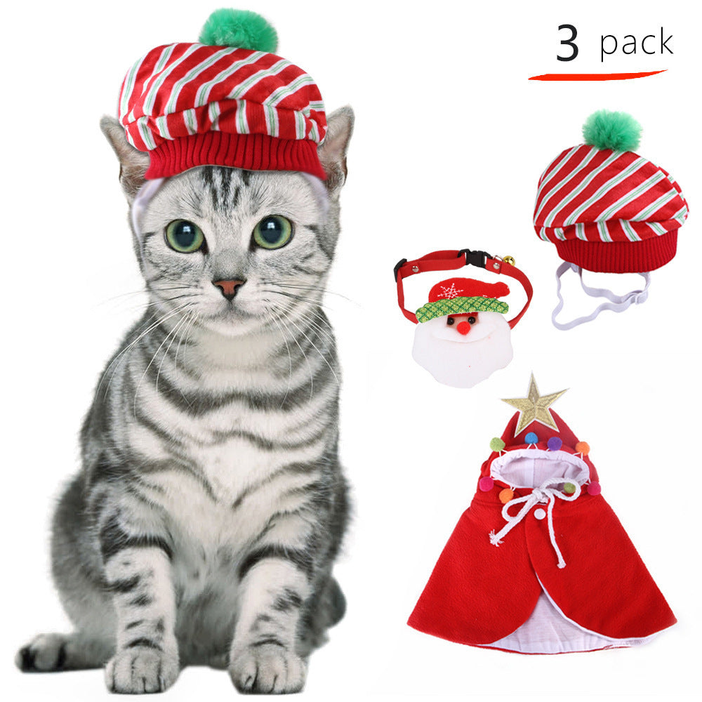 Polyester Dog Holiday Costume Set 6 Pack Christmas Accessories 7