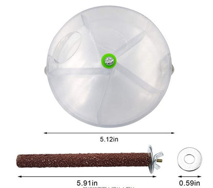 Plastic Parrot Feeder Compartment Food Box Cage Accessory 7