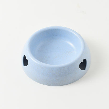 Environmentally Friendly ABS Dog Bowl Heart Shape Small Large 8