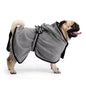 Absorbent Dog Bathrobe Fiber Material with Hood and Tie Closure 4