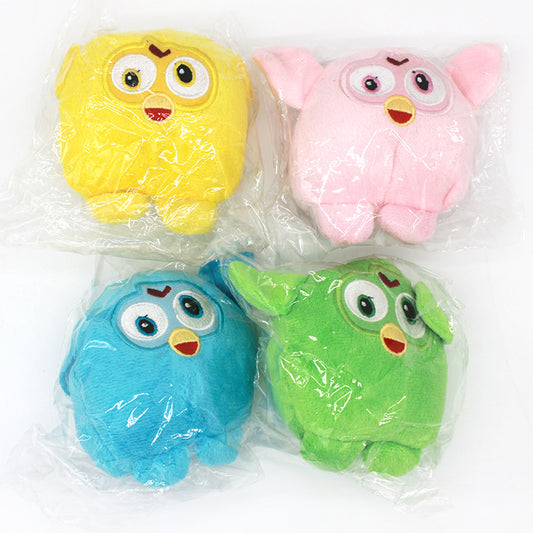 Plush Owl Dog Toy Soft Squeaky Interactive Toy