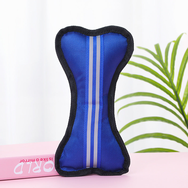 Reflective Bone Dog Toy Squeaky Durable Oxford Cloth 8