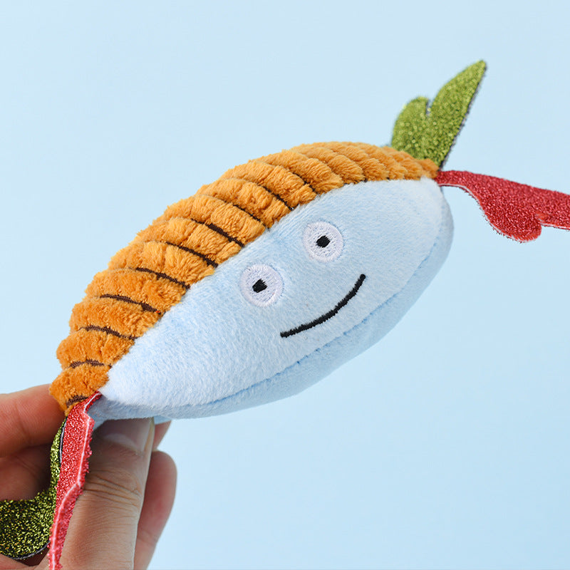 Crab Plush Dog Toy Soft PP Cotton 10x20cm