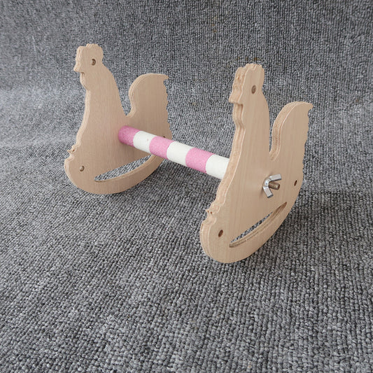 Wooden Parrot Stand Matte Finish Frosted Rack for Parrots