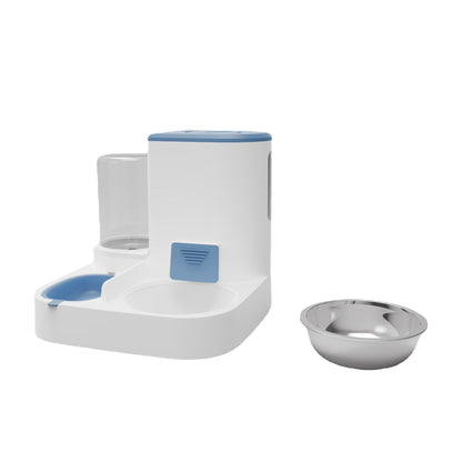 Automatic Dog Feeder and Water Dispenser Plastic 1L 2.2L Capacity 4