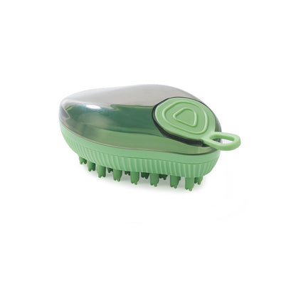 Fillable Mango Shape Dog Grooming Brush ABS TPR Material 8