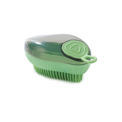 Fillable Mango Shape Dog Grooming Brush ABS TPR Material 5